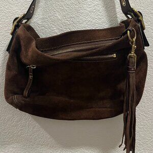 Coach Chocolate Brown Leather & Suede Purse – Style 1421 (2004)